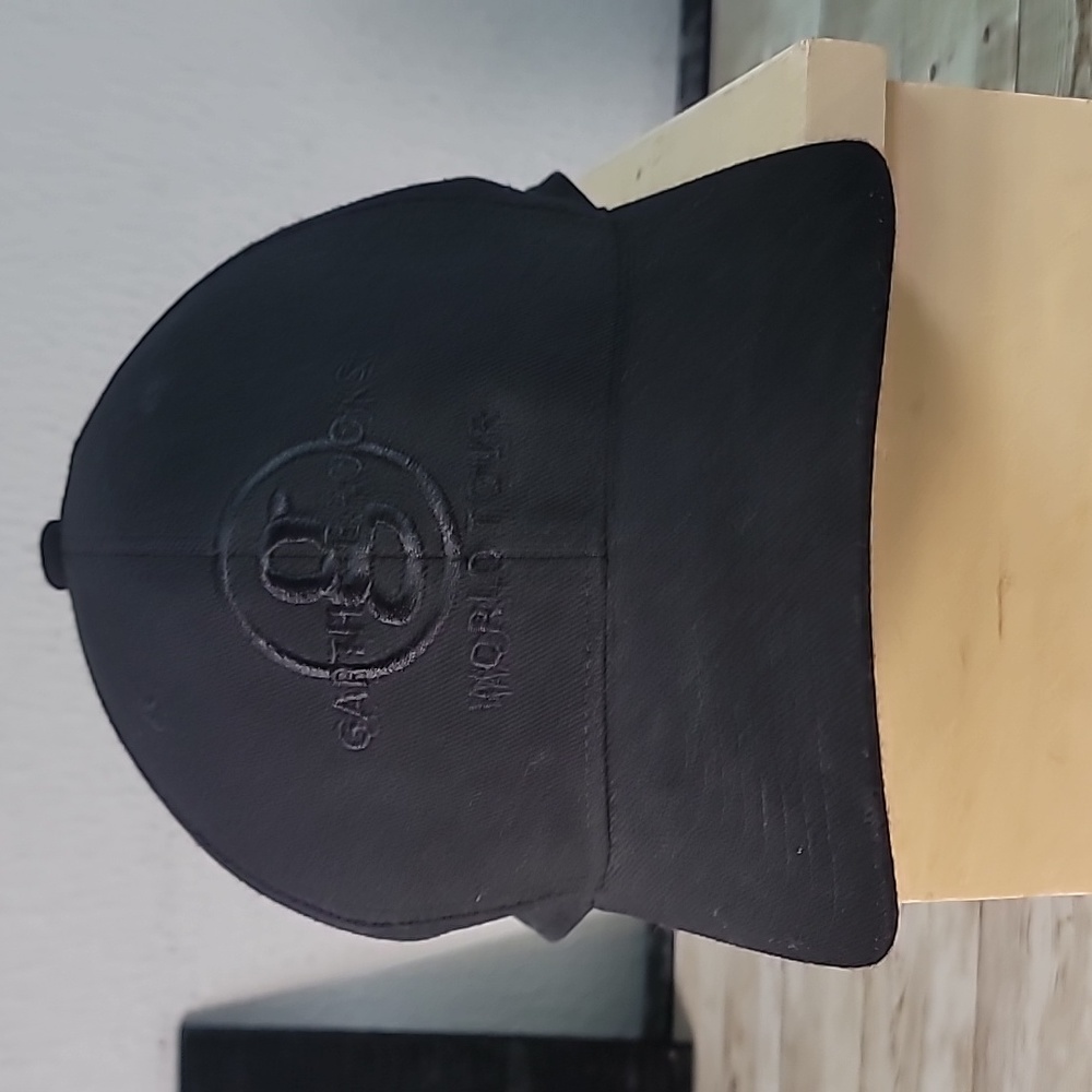 Garth Brooks World Tour All Black Baseball Hat Mono Color